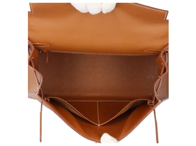 Hermès Borsa a tracolla Hermes Kelly 28 Marrone D'oro - vista 6