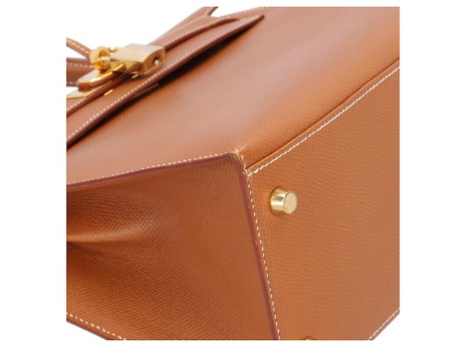 Hermès Borsa a tracolla Hermes Kelly 28 Marrone D'oro - vista 7