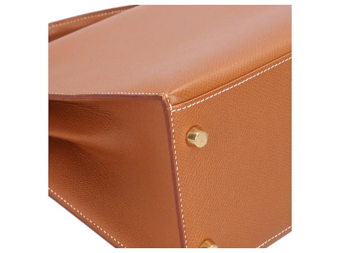 Hermès Borsa a tracolla Hermes Kelly 28 Marrone D'oro - vista 9