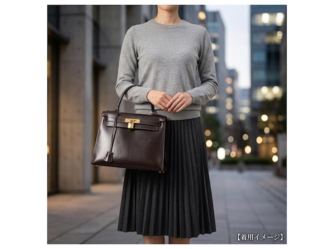 Hermès Borsa Hermes Kelly 28 Marrone Marrone scuro - vista 12