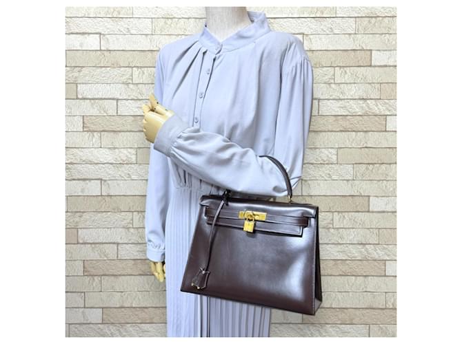 Hermès Borsa Hermes Kelly 28 Marrone Marrone scuro - vista 2