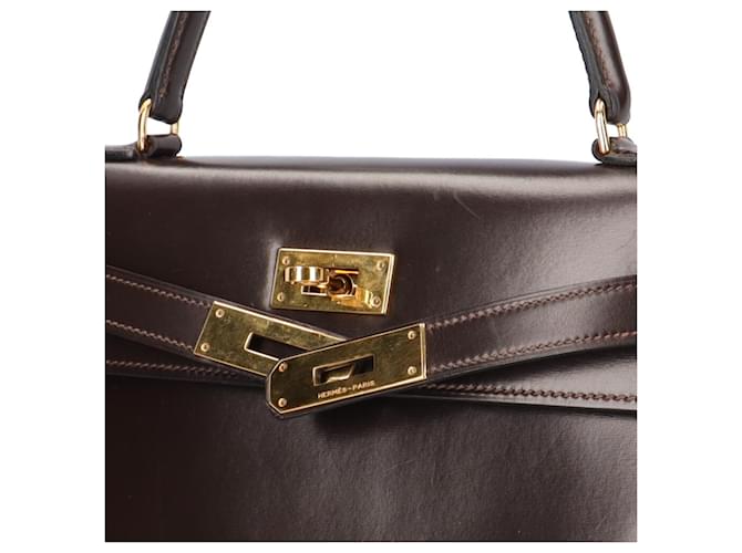 Hermès Borsa Hermes Kelly 28 Marrone Marrone scuro - vista 9
