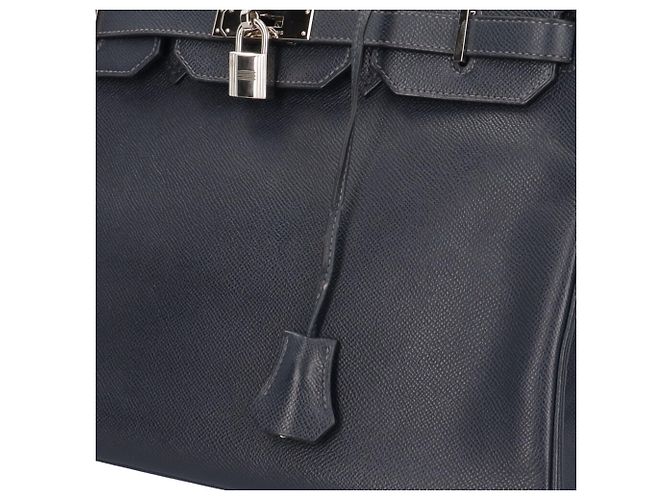 Hermès Sac à main Hermes Birkin 35 Bleu Bleu Marine - vue 13