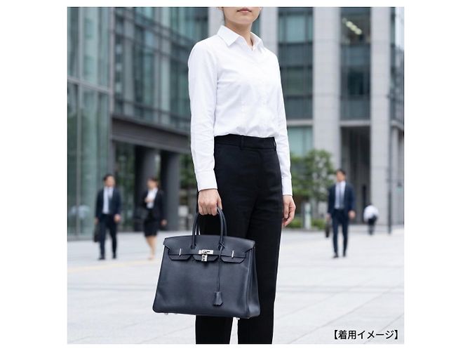 Hermès Sac à main Hermes Birkin 35 Bleu Bleu Marine - vue 16