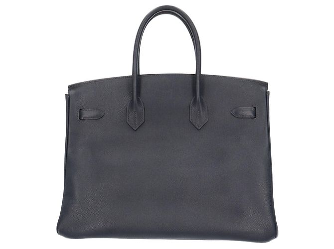 Hermès Sac à main Hermes Birkin 35 Bleu Bleu Marine - vue 3