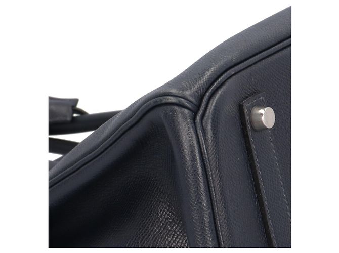 Hermès Sac à main Hermes Birkin 35 Bleu Bleu Marine - vue 7