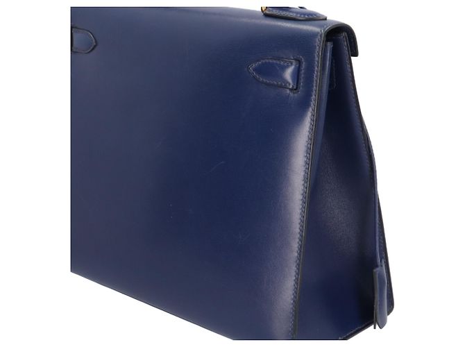 Hermès Borsa a tracolla Hermes Kelly 28 Blu Blu navy - vista 10