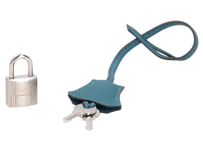 Hermès Borsa Hermes Birkin 40 in pelle Togo verde - vista 10