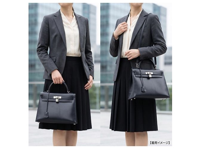 Hermès Borsa a tracolla Hermes Kelly 32 Blu Blu navy - vista 15