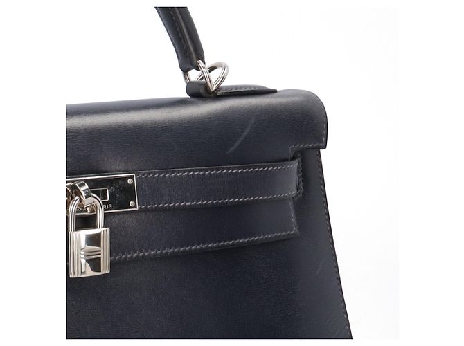 Hermès Borsa a tracolla Hermes Kelly 32 Blu Blu navy - vista 9