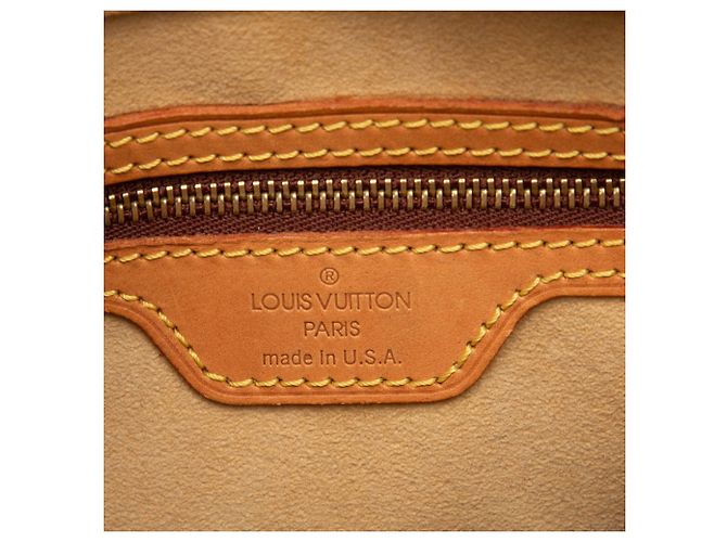 Borsa a tracolla Louis Vuitton Monogram Looping MM Marrone - vista 5