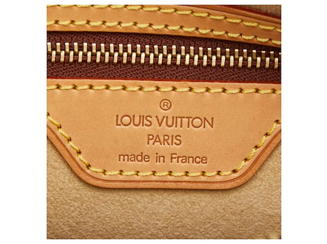 Borsa a tracolla Louis Vuitton Monogram Looping MM Marrone - vista 10
