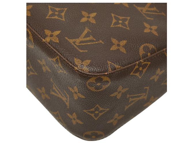 Borsa a tracolla Louis Vuitton Monogram Looping MM Marrone - vista 4
