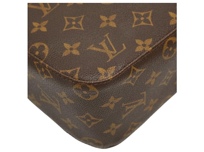 Borsa a tracolla Louis Vuitton Monogram Looping MM Marrone - vista 5