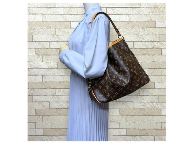 Borsa a tracolla Louis Vuitton Delightful PM Monogram Marrone Rosa - vista 2