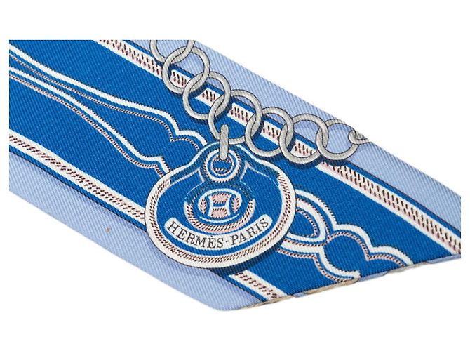 Hermès Hermes Twilly MAILLONS Lenço e Cachecol Azul - vista 3