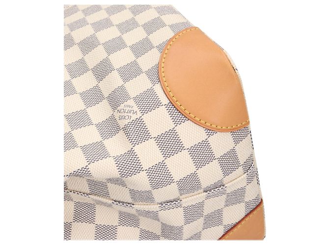 Borsa Tote Louis Vuitton Hampstead MM Damier Azur Bianco - vista 12