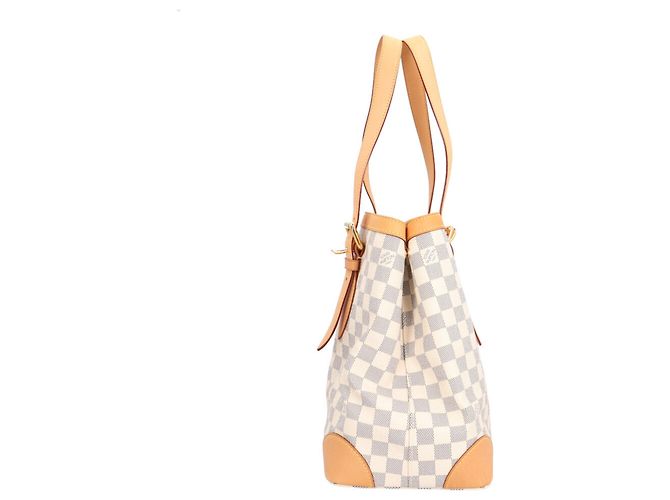 Borsa Tote Louis Vuitton Hampstead MM Damier Azur Bianco - vista 4