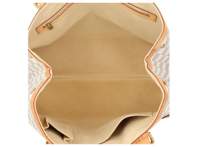 Borsa Tote Louis Vuitton Hampstead MM Damier Azur Bianco - vista 7