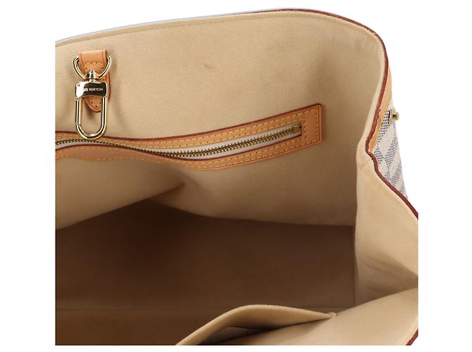 Borsa Tote Louis Vuitton Hampstead MM Damier Azur Bianco - vista 8