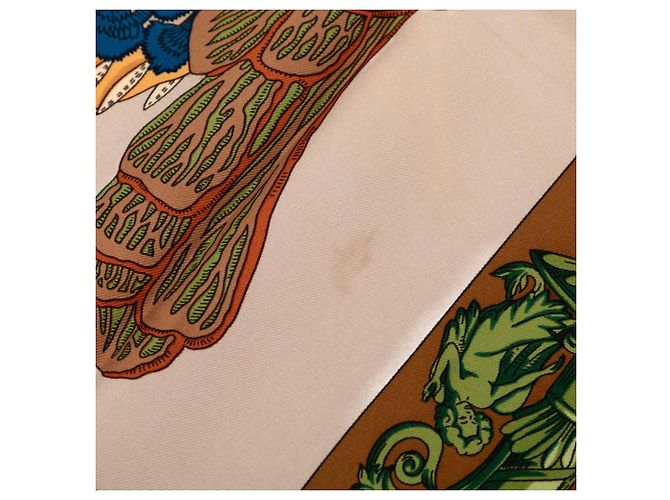 Hermès Foulard Hermes Carre 90 L'ATLANTIDE Marrone - vista 5