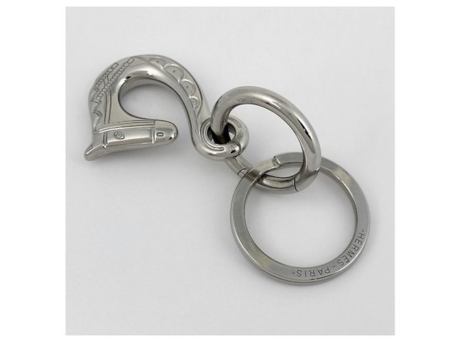 Hermès Portachiavi Hermes Silver - Design Cheval Horse Argento - vista 2