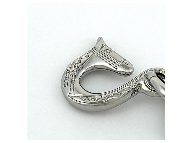 Hermès Portachiavi Hermes Silver - Design Cheval Horse Argento - vista 3