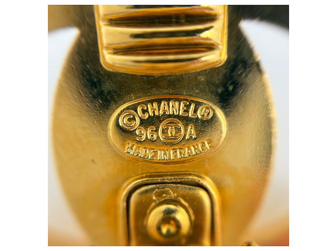 Orecchini a clip Chanel dorati con logo Coco D'oro - vista 5