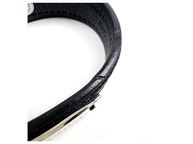 Bracciale Rigido Louis Vuitton Pruitt Nero Blu navy - vista 4