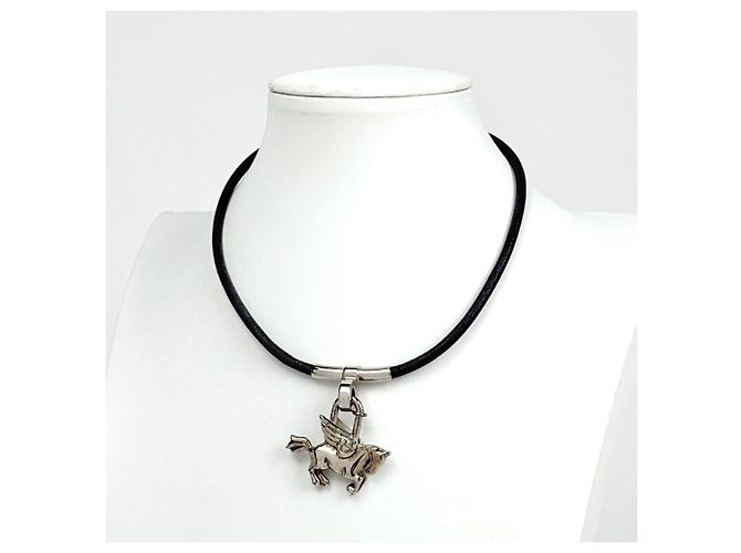 Hermès Collana Hermes Pegasus Cadena Choker Argento - vista 5