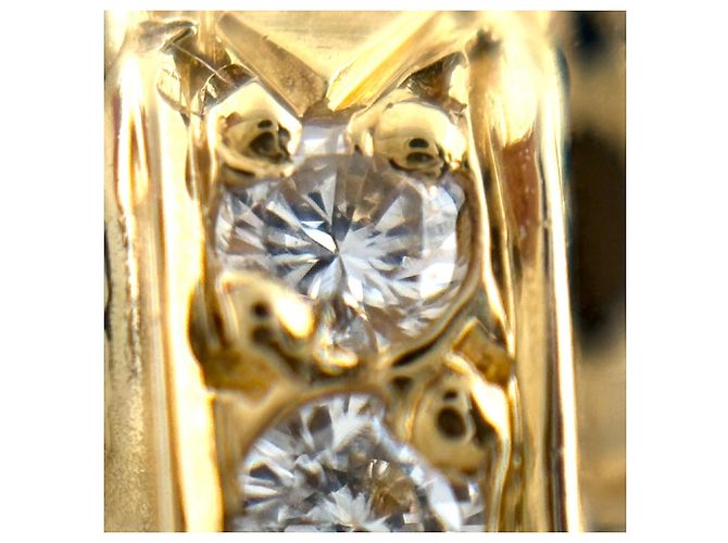 Gemelli Cartier Maillon Panthère in oro giallo 18K con diamanti - vista 2