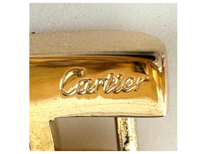 Gemelli Cartier Maillon Panthère in oro giallo 18K con diamanti - vista 4
