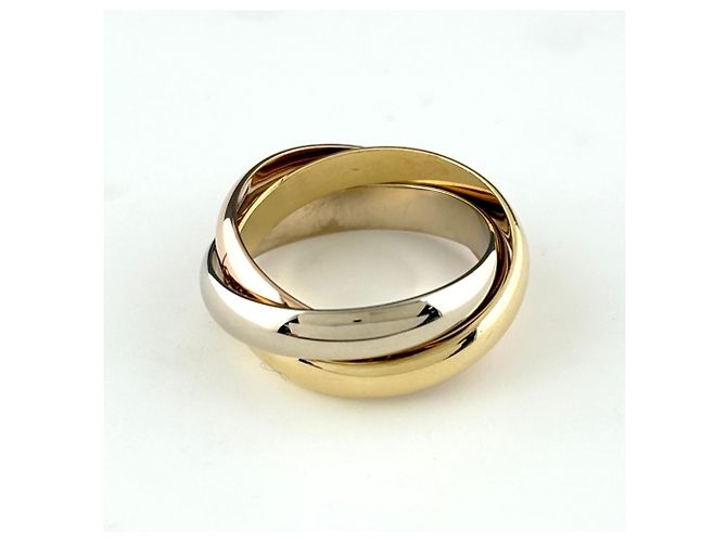 Cartier Trinity Ring 18K Gold Rosa Weiß und Gelb - Ansicht 2