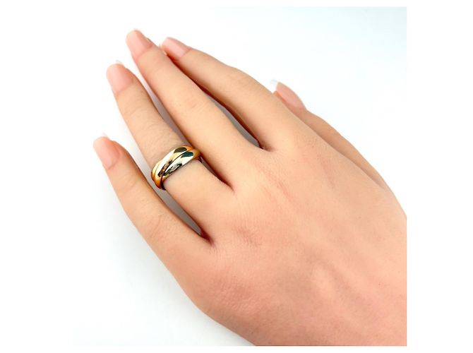 Cartier Trinity Ring 18K Gold Rosa Weiß und Gelb - Ansicht 4