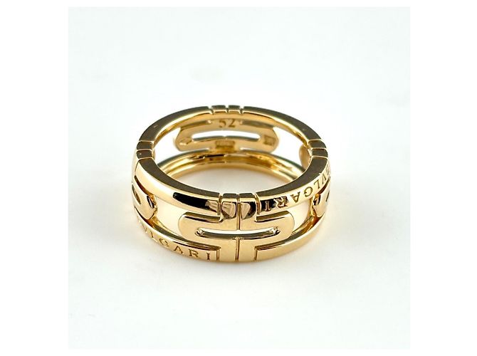 Bulgari Bvlgari BVLGARI Parentesi Openwork Ring in Gelbgold - Ansicht 2