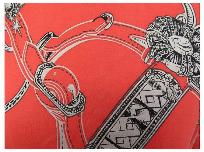 Hermès ABITO TUNICA HERMES STAMPATO M 40 IN COTONE ROSSO - vista 4
