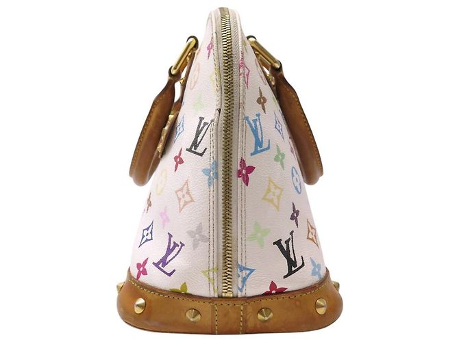BORSA A MANO LOUIS VUITTON ALMA MM MURAKAMI TOILE MONOGRAM Nero - vista 4