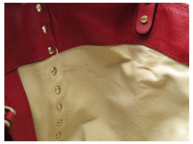 BORSA A MANO VALENTINO ROCKSTUD IW2B0037BOL IN PELLE ROSSA BORSA A TRACCOLLA - vista 12