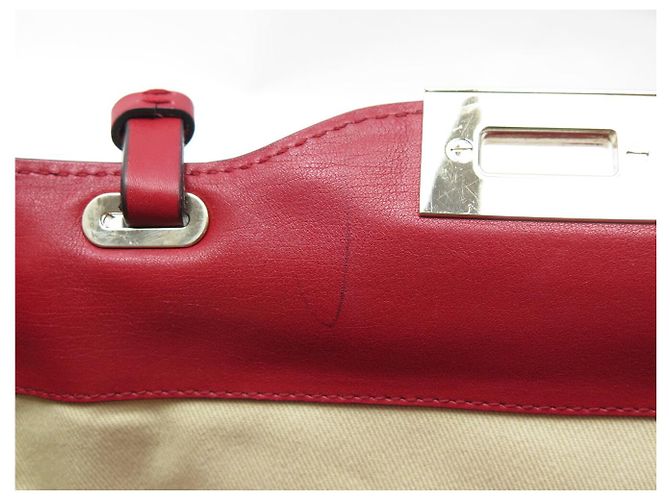 BORSA A MANO VALENTINO ROCKSTUD IW2B0037BOL IN PELLE ROSSA BORSA A TRACCOLLA - vista 15
