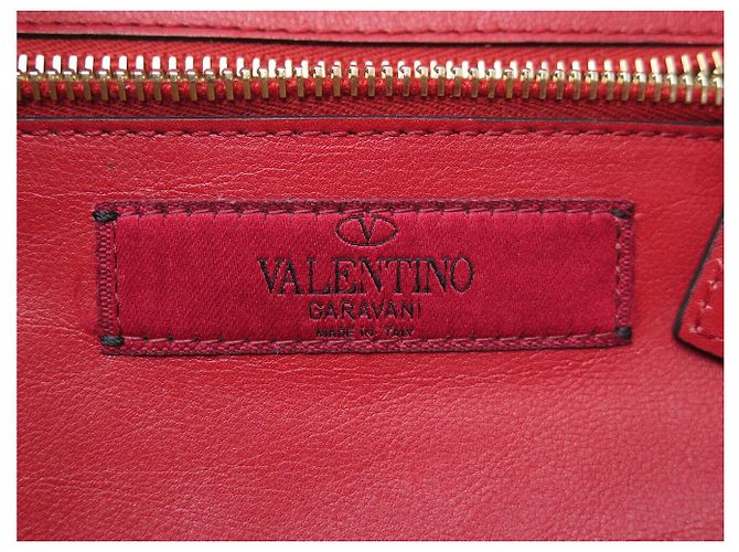BORSA A MANO VALENTINO ROCKSTUD IW2B0037BOL IN PELLE ROSSA BORSA A TRACCOLLA - vista 9