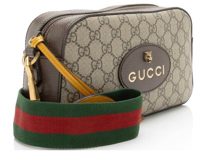 Gucci GG Supreme Neo Vintage Messenger Castaño Beige - vista 2