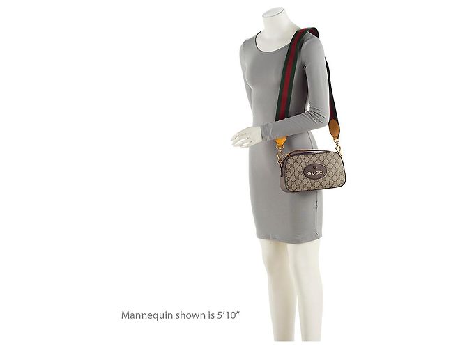 Gucci GG Supreme Neo Vintage Messenger Castaño Beige - vista 5
