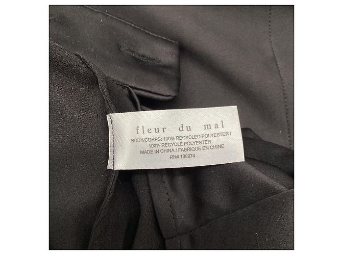 Autre Marque Pantalones Wide-Leg Fleur Du Mal en poliéster negro - vista 5