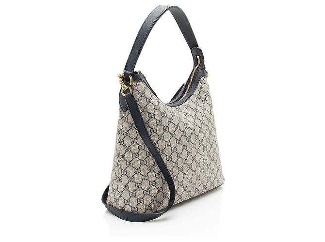 Gucci GG Supreme Linea A Hobo Blu - vista 2