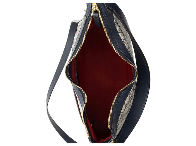 Gucci GG Supreme Linea A Hobo Blu - vista 7