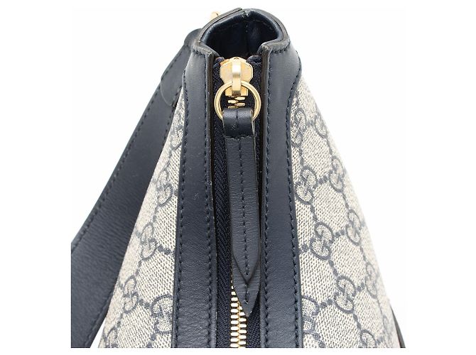 Gucci GG Supreme Linea A Hobo Blu - vista 9