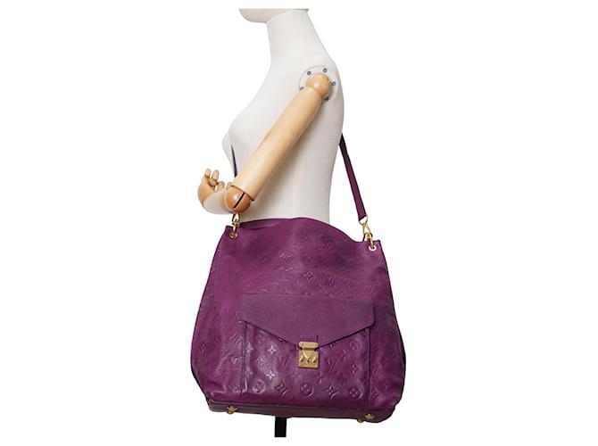 Louis Vuitton Leather Hobos Metis Porpora - vista 2