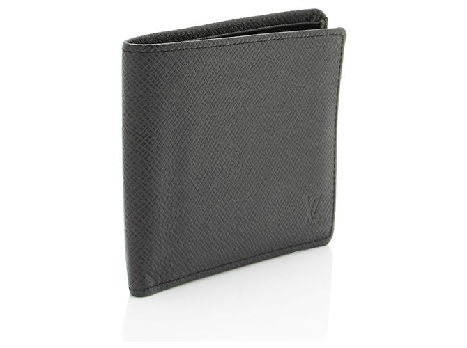 Portafoglio Multiple in pelle Taiga Louis Vuitton Nero - vista 2