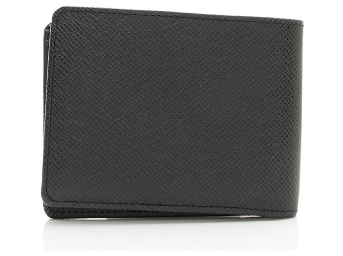 Portafoglio Multiple in pelle Taiga Louis Vuitton Nero - vista 3