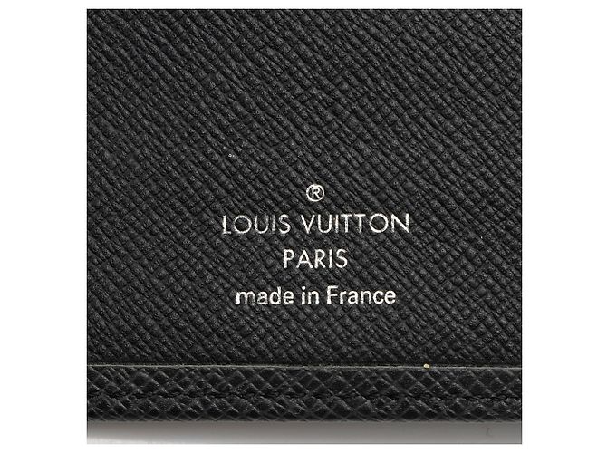 Portafoglio Multiple in pelle Taiga Louis Vuitton Nero - vista 6